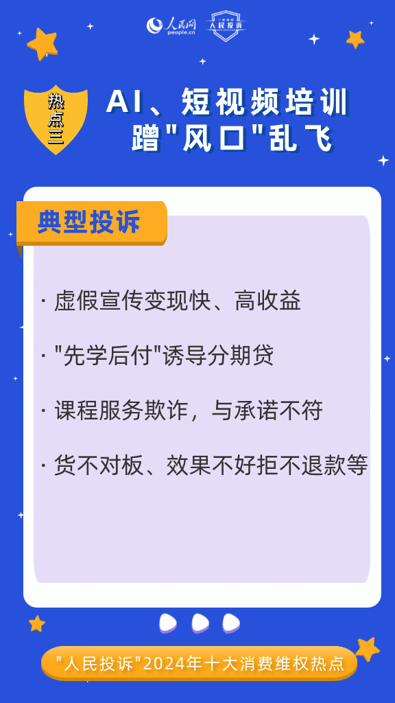 九游体育：人民网“人民投诉”平台发布2024年十大消费维权热点(图5)