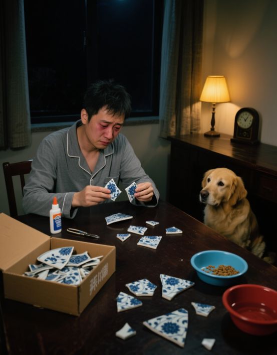 九游体育：宠物狗打碎古董花瓶被主人送去狗肉店3天后发现古董是赝品(图3)