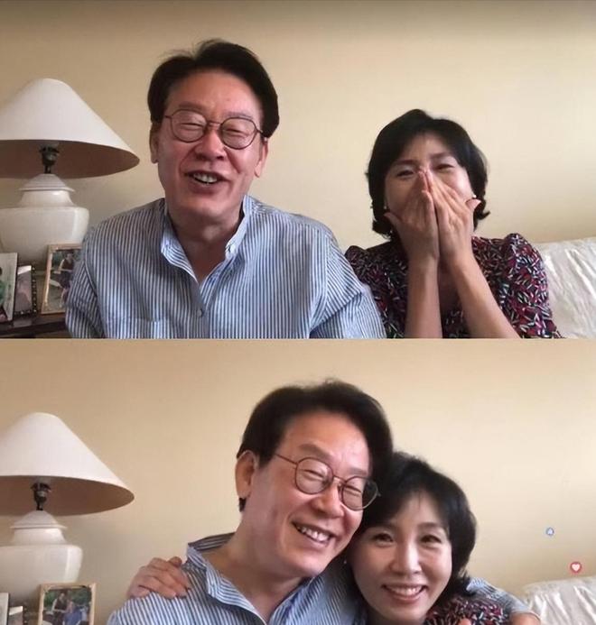 九游体育：李在明和老婆一起亮相比金建希温柔漂亮学历高一个贤妻旺三代(图4)